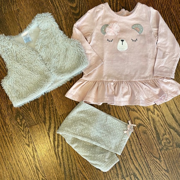 Kyle & Deena 3 Piece Top/Pants/Vest Set Infant 18m - Picture 2 of 6